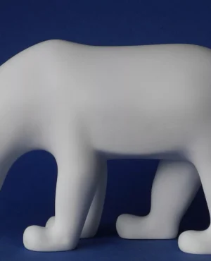 Pompon Ours Brun (blanc)
