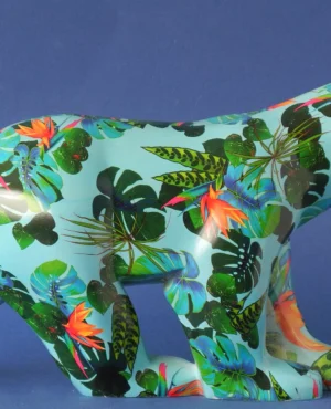 Ours blanc Tropical pattern