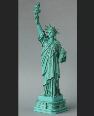 Statue of Liberty, green