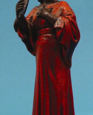 Singer, red dress