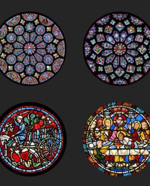 Chartres, vitraux de la cathédrale