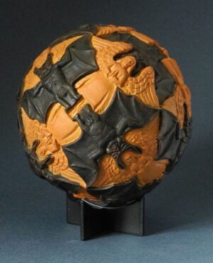 Sphere with angels and devils