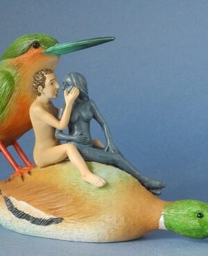 Amoureux sur un canard