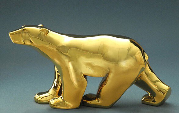 Gold Ours Blanc grand