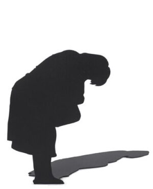 Woman leaning over