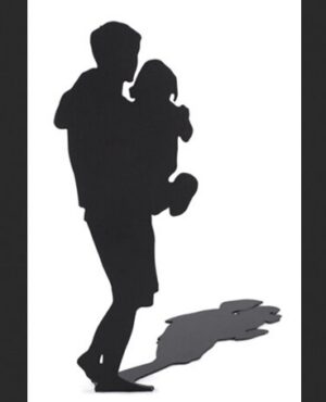 Man carrying child