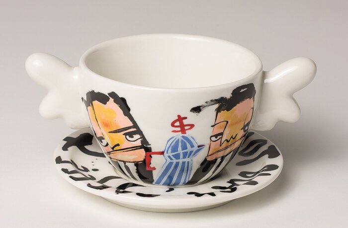 Tasse & Untertasse, Weiß – Bild 3