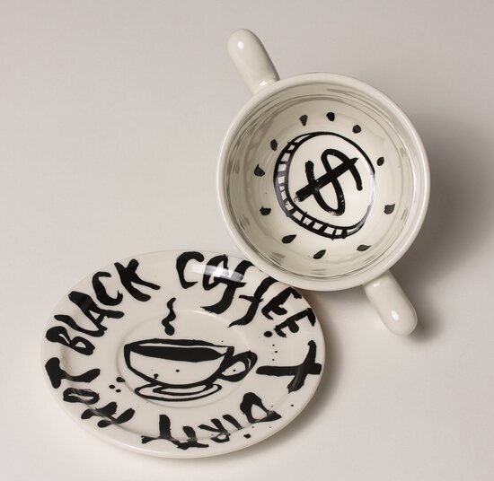 Tasse & Untertasse, Weiß – Bild 2