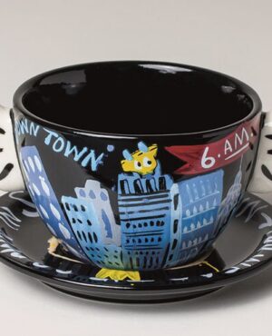 Tasse & Untertasse, Schwarz